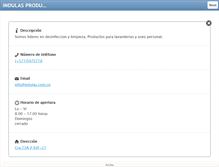 Tablet Screenshot of indulas.com.co